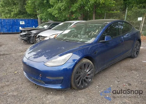 2022 Tesla Model 3 Performance Dual Motor All-Wheel Drive from USA, damaged, VIN 5YJ3E1EC4NF125289